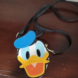 Donald Duck Face Crossbody Bag in Blue, Yellow & Orange